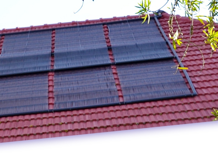 Image of water heating panels