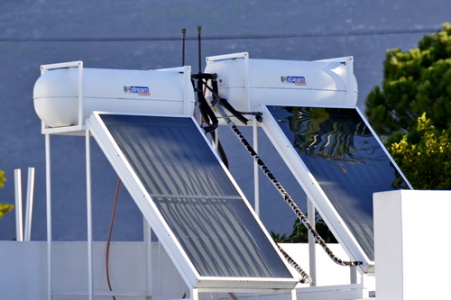 Image showing roof pipes