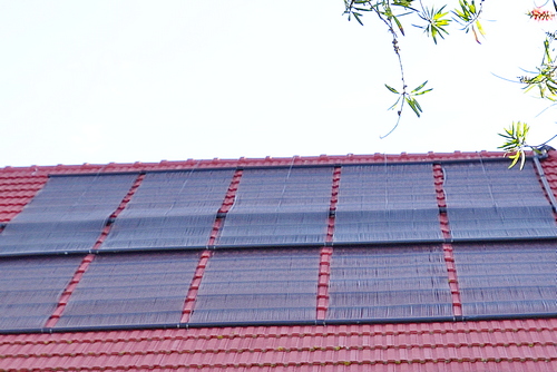 Image showing roof pipes